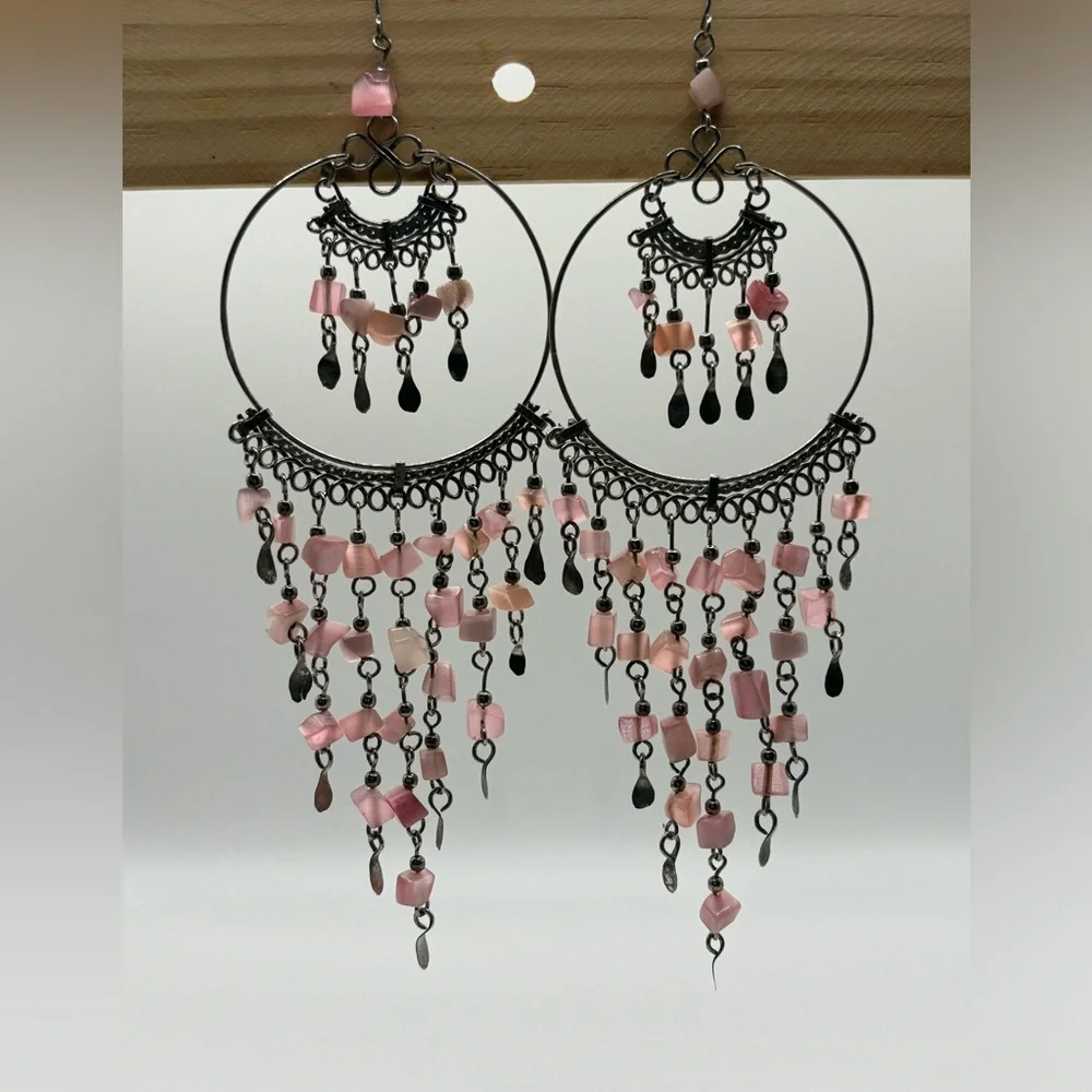 Silver Alpaca Peruvian Earrings NWOT - Picture 2 of 3